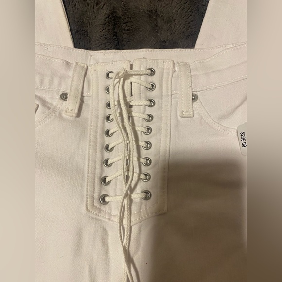 Hudson sz24 Highrise lace up skinny ankle jeans - Picture 2 of 6